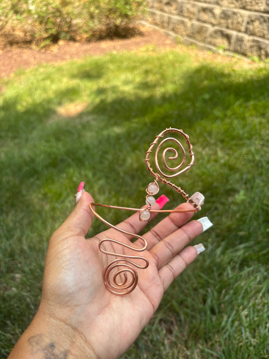 Spiral Drip Arm Cuff | Pure Copper