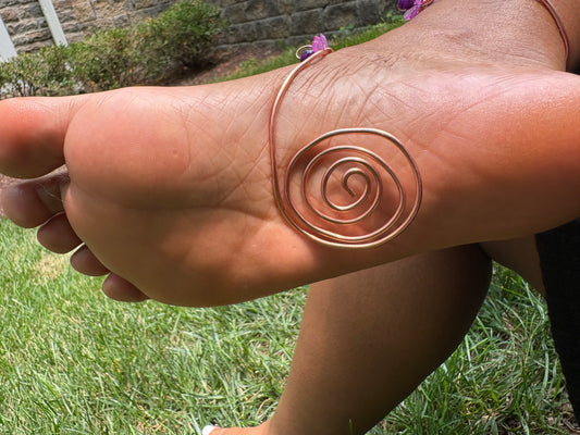 Spiral Grounding Soul Cuffs | Pure Copper