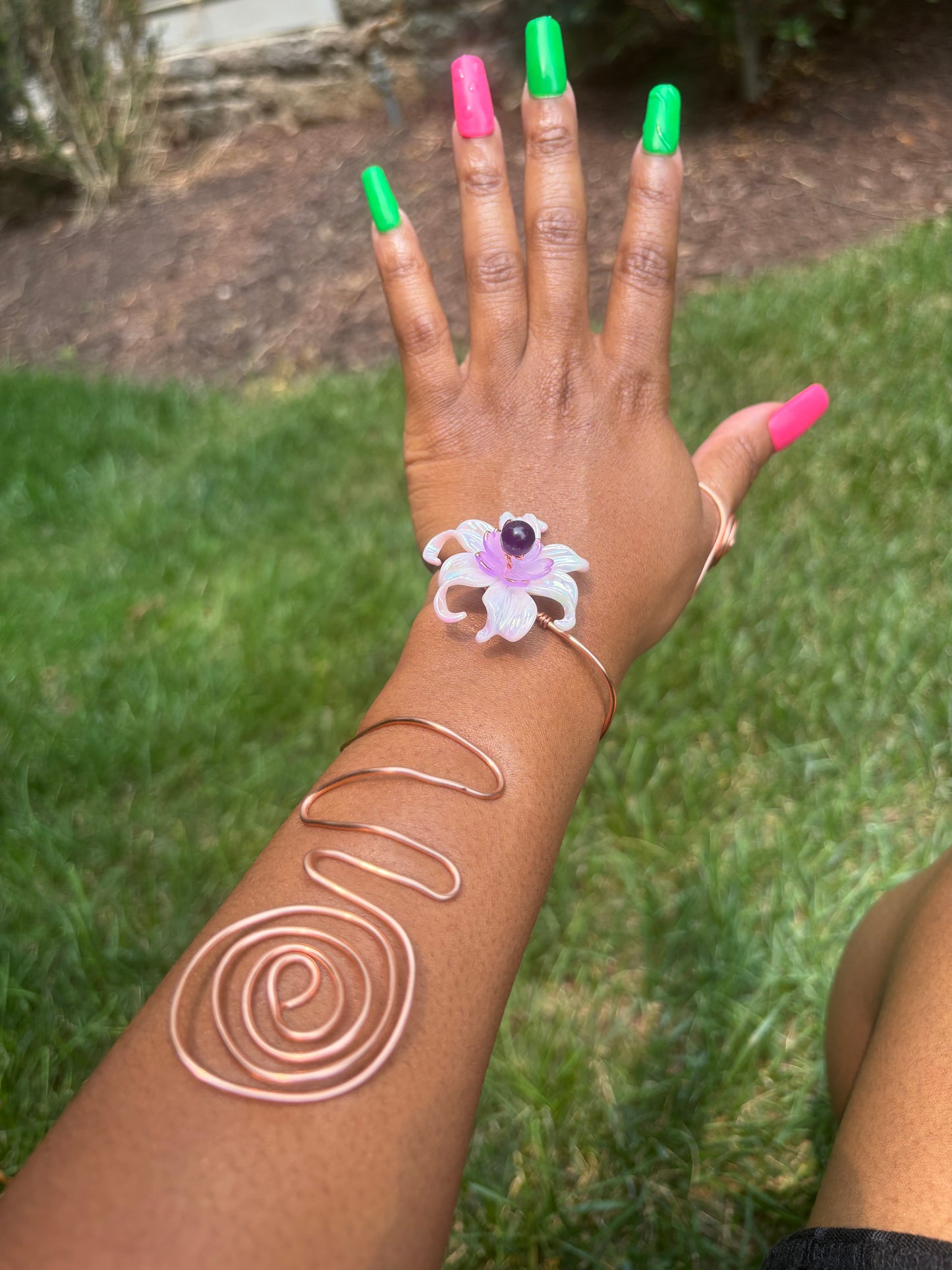 Mars Thumb Cuff } Copper Wrist Cuff