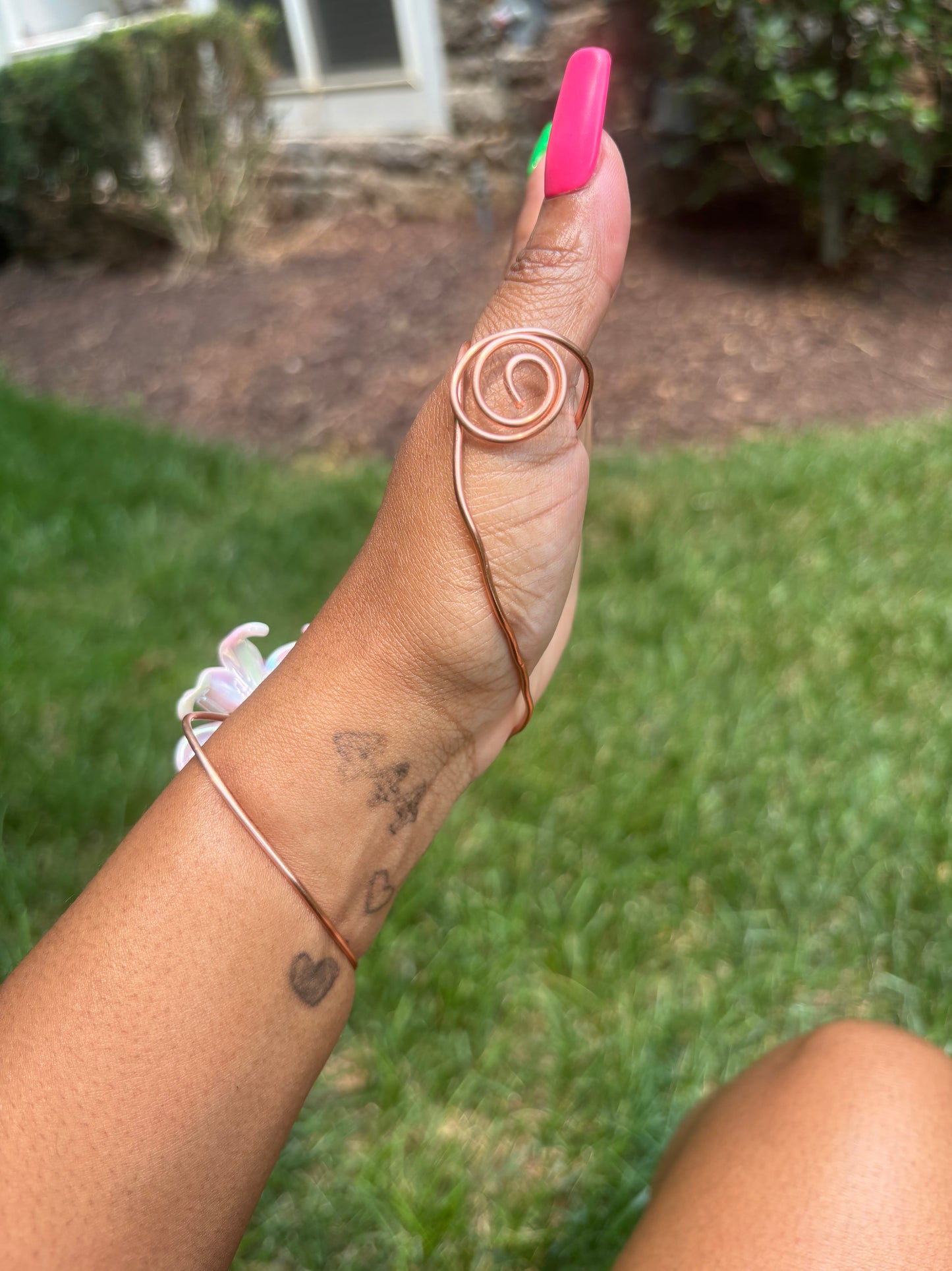 Mars Thumb Cuff } Copper Wrist Cuff